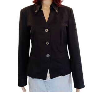 Isaac Mizrahi Three Button Blazer Jacket